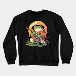 samurai frog Crewneck Sweatshirt